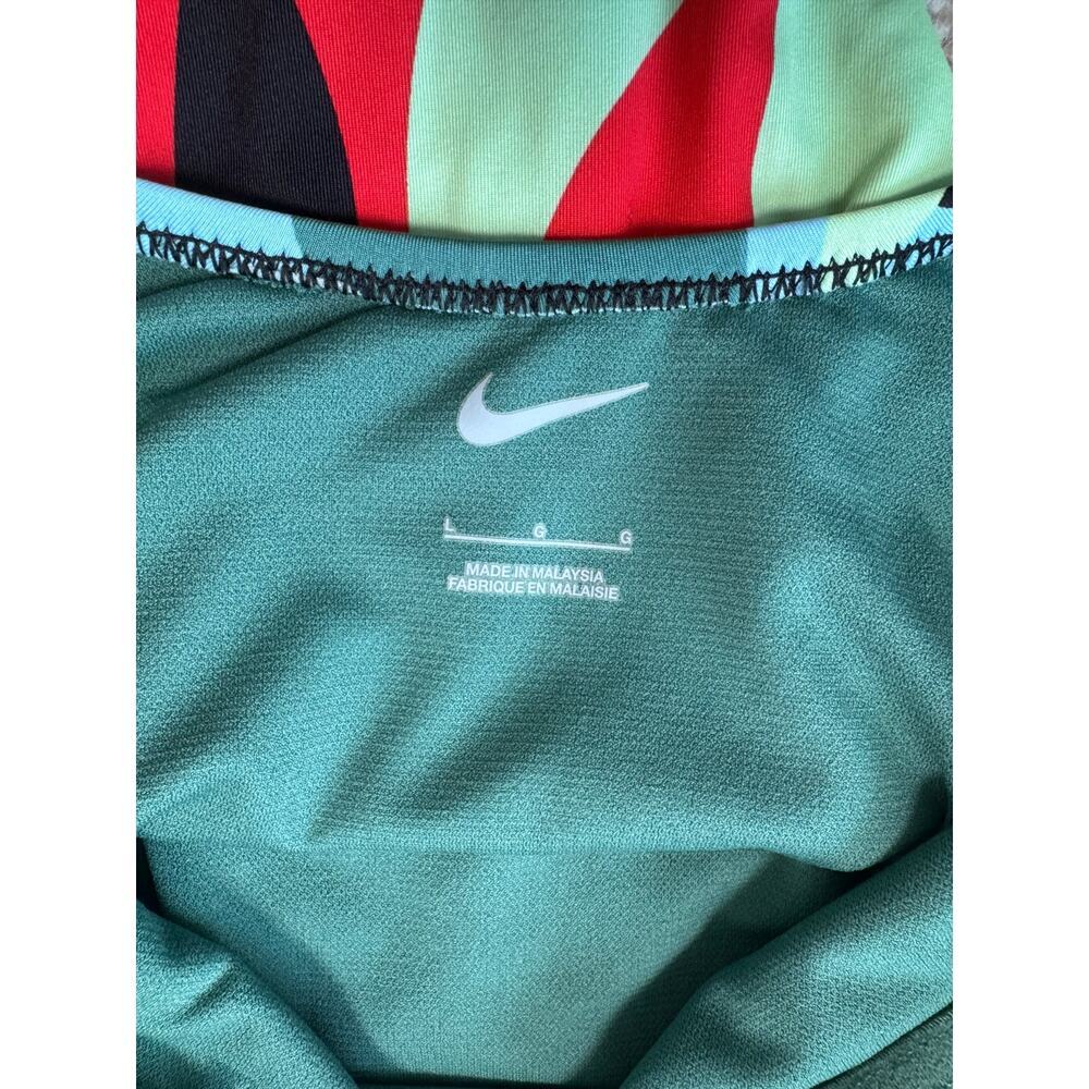 Nike Swim Jungle Floral Keyhole Back One Piece Swimsuit Womens Large - Picture 3 of 8